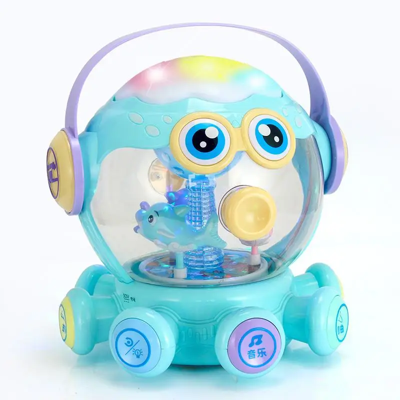 

Children's puzzle Octopus hand beat drum toy light music induction multi function early education story machine