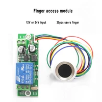 embedded finger reader access control board capacitive fingerprint access control 30pcs finger used to intercom lift manage