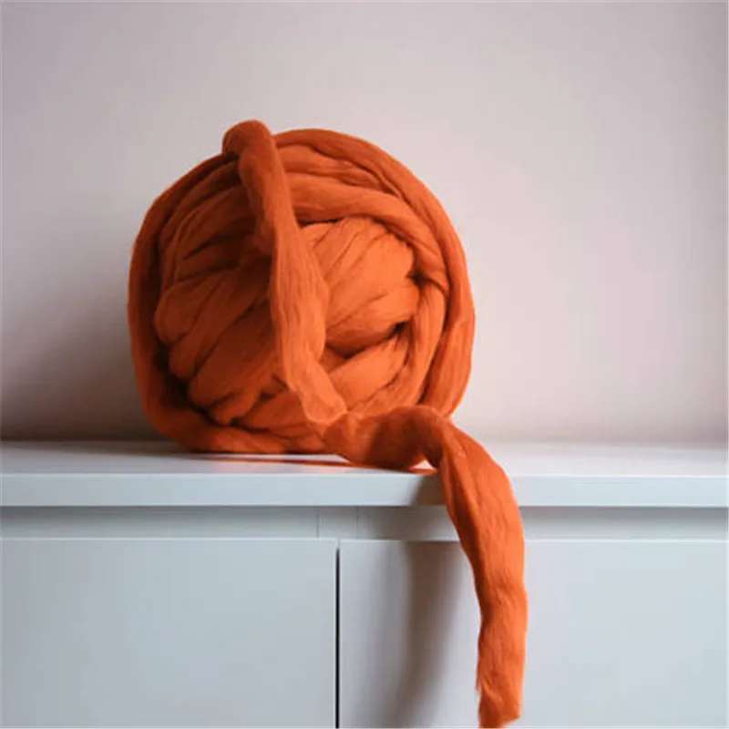 Оптовая продажа супер мериносовая шерсть пряжа для ручного вязания одеяло шарф