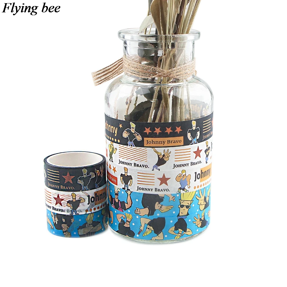 

Flyingbee 15mmX5m Vintage Anime Style Washi Tape Diy Decoration Scrapbooking Planner Adhesive Tape Label Sticker X0980