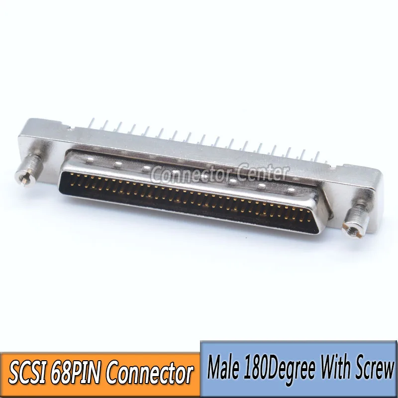 SCSI HPDB 68P соединитель 180 мм 68Pin штекер градусов с защелкой винт | Обустройство дома