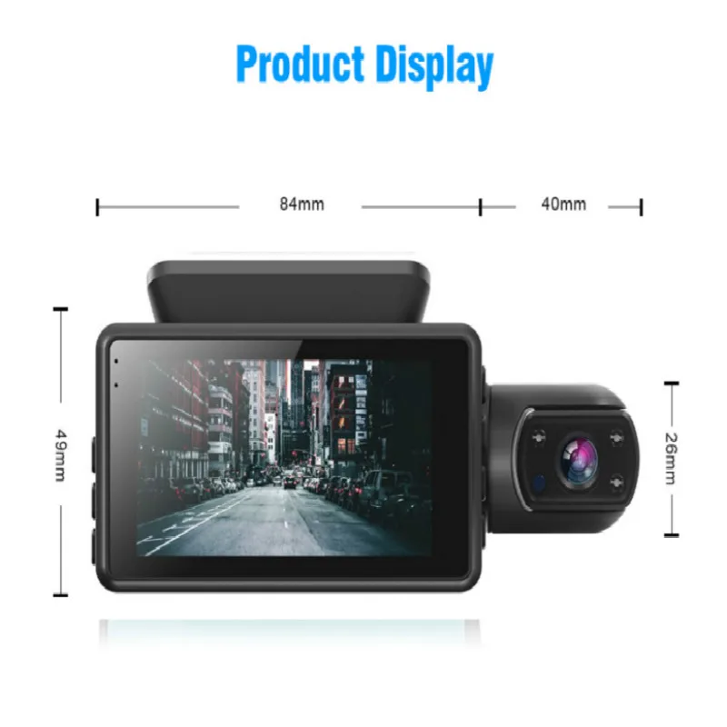 FHD Car DVR Camera New Dash Cam Dual Record Hidden Video Recorder 1080P Night Vision Parking Monitoring G-sensor | Автомобили и