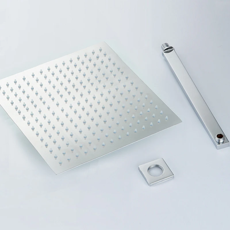 bakala 16 inch bathroom rain shower head stainless steel rain shower head with shower arm cp 1616 free global shipping