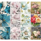 Картина для рисования по номерам на холсте, пейзаж, цветы