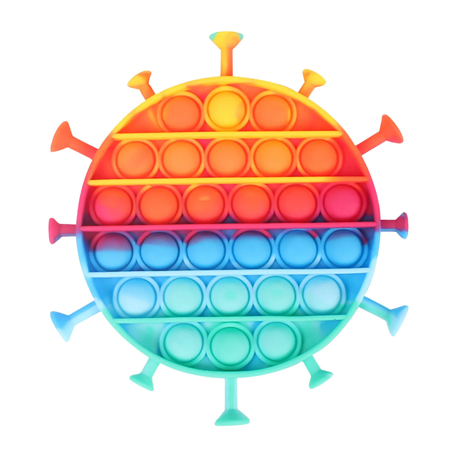 Мультяшная бабочка собака лягушка поп для взрослых детей Push Its Rainbow Bubble