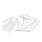 10 шт., шпильки серебристого цвета длиной 7,5 см (3 дюйма), 0,7 мм (манометр)