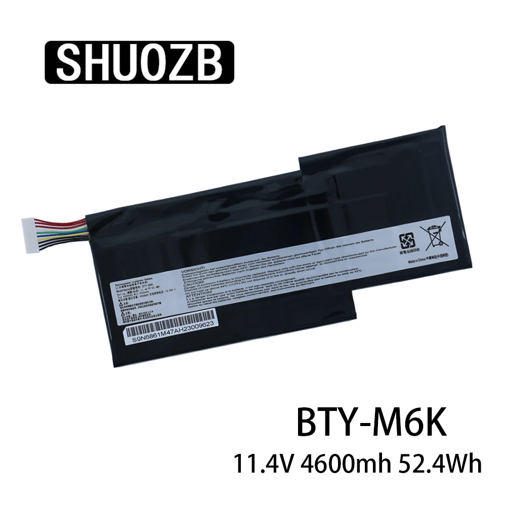 Nova Bateria do Portátil para Msi Bty-m6k Ms17b4 Ms-16k3 Gs63vr7rg Gf63 Fina 8rd 8rd031th 8rc Gf75 Fina 3rd 8rc 9sc Gf65 Fina 9se sx Baterias p/ laptop