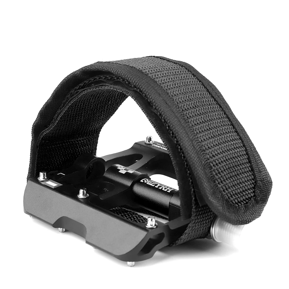 

KEMIMOTO 1pair Nylon Bicycle Pedal Straps Toe Clip Foot Strap Belt Adhesivel Bicycle Pedal Tape Fixed Gear Bike Cycling Cover