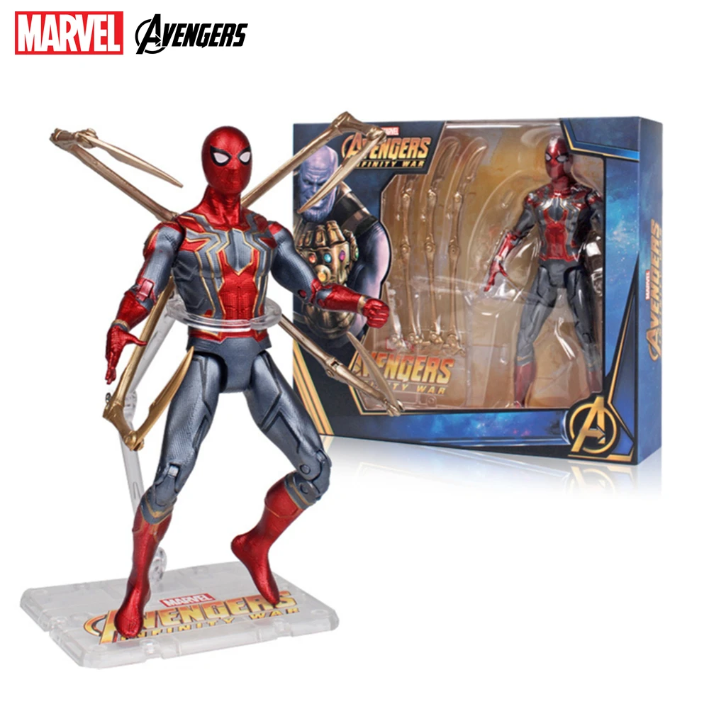 

Genuine Marvel Avengers Spider Man Armor Model Iron Man Spiderman Peter Parker Action Figure Gift