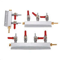 1pc beer brewing gas manifold co2 distributor splitter beer integrated check valves homebrew beer brewing tools 2way 3way 4way