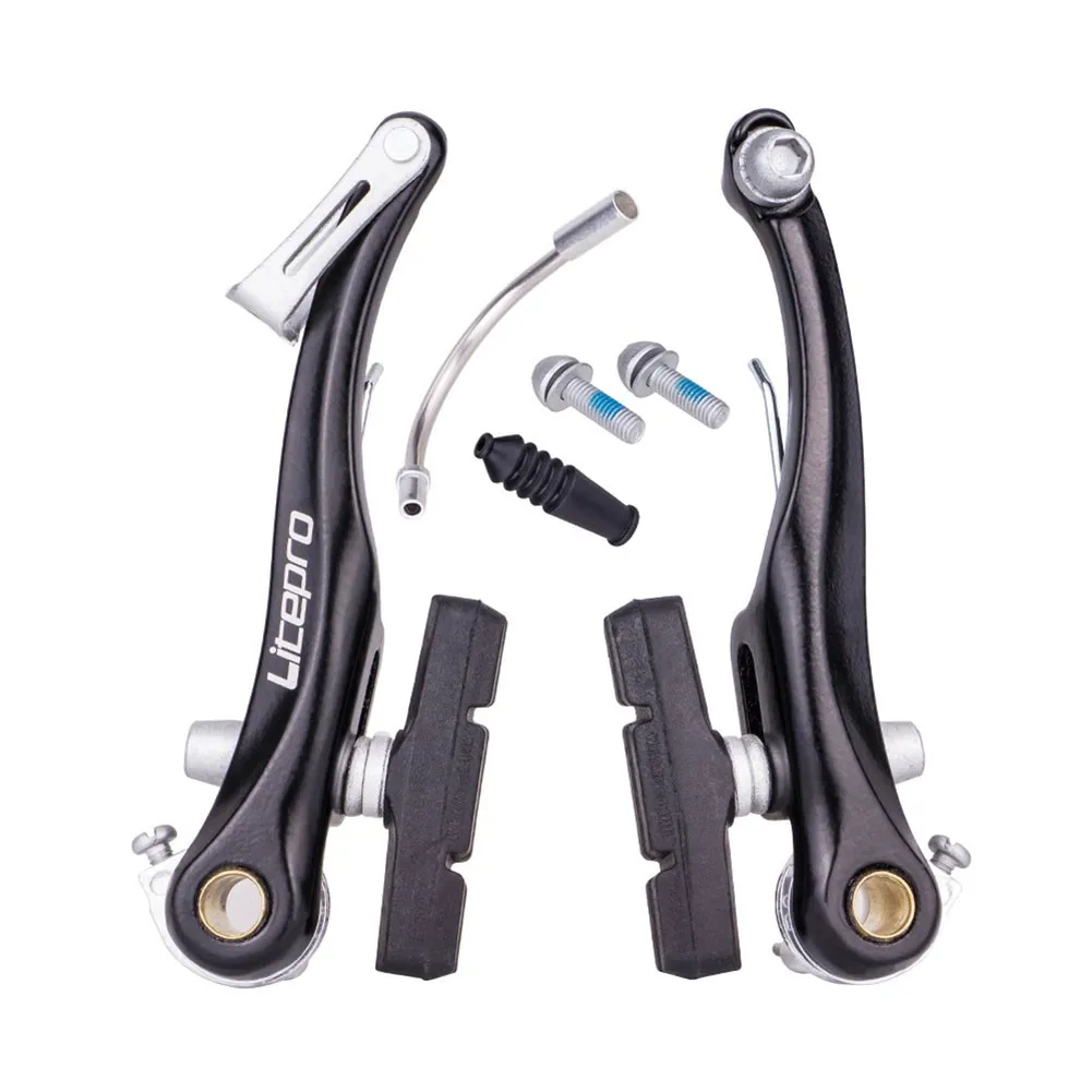 

Mountain Bike V Brake Caliper Set Syphon Screw Aluminum Alloy MTB Bicycle Long Arm Brake Rubber Covers Block Cycling Parts