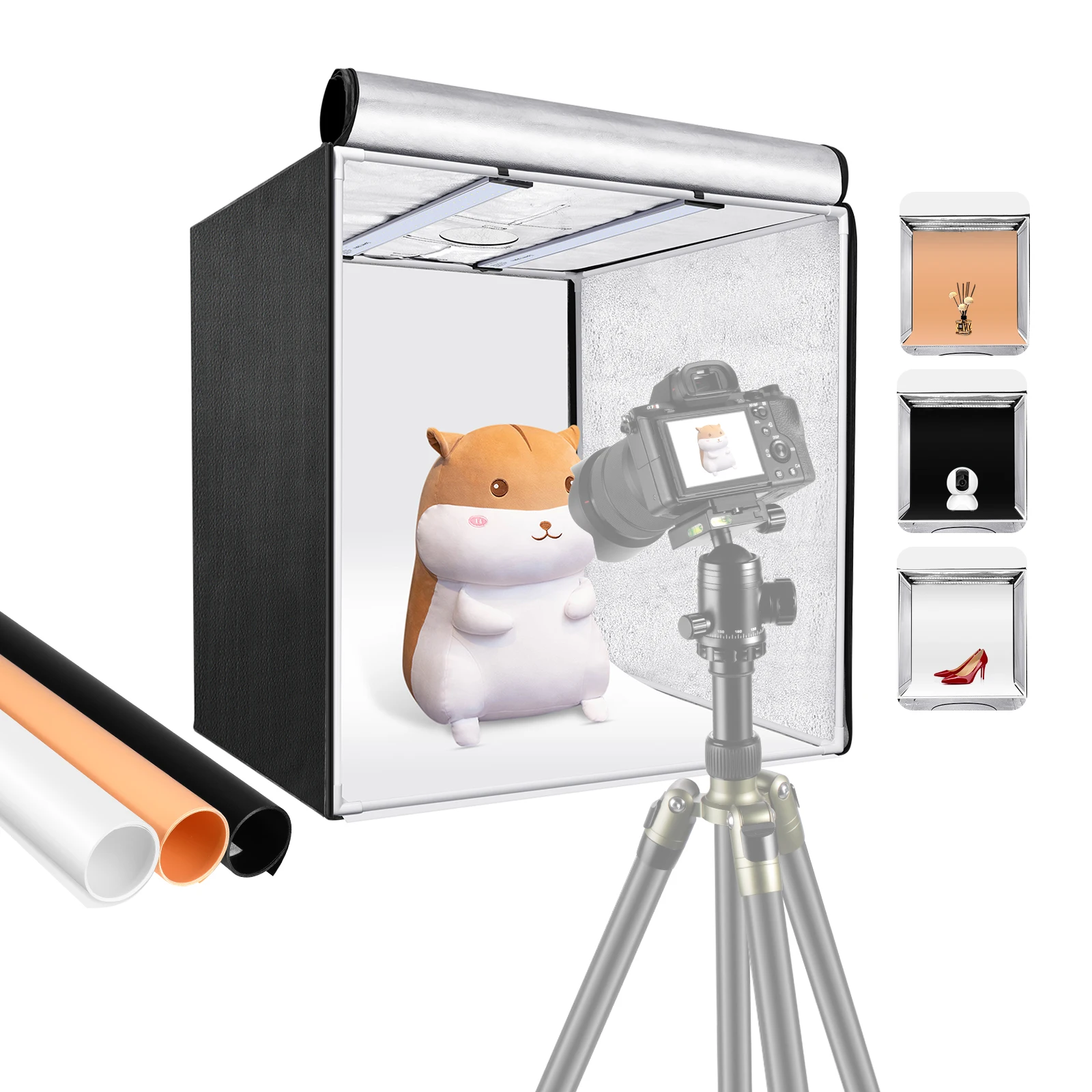 

Neewer Professional Photo Light Box Kit 20x20inch Adjustable Brightness Studio Photography Lighting Shooting Tent