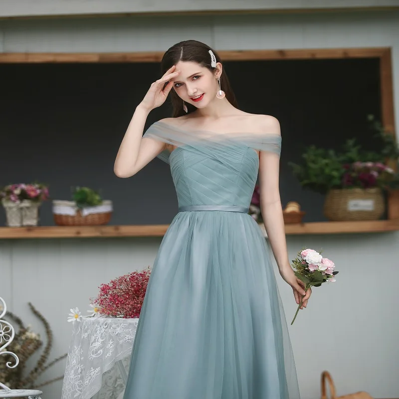 Крест накрест милое длинное платье для свадебной вечеринки женщин элегантные