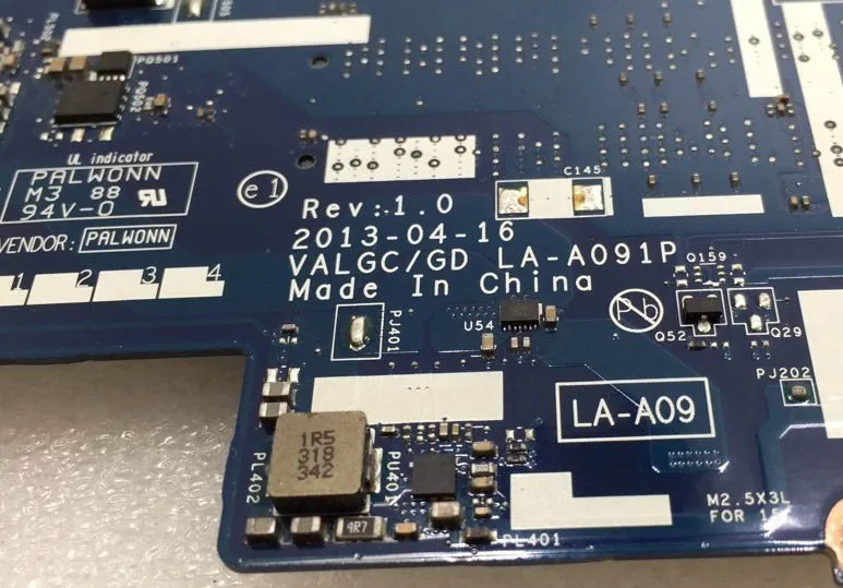 Материнская плата для ноутбука VALGC/GD LA-A091P rev 1 0 подходит Lenovo G505S Z505 GPU HD8570 ГБ