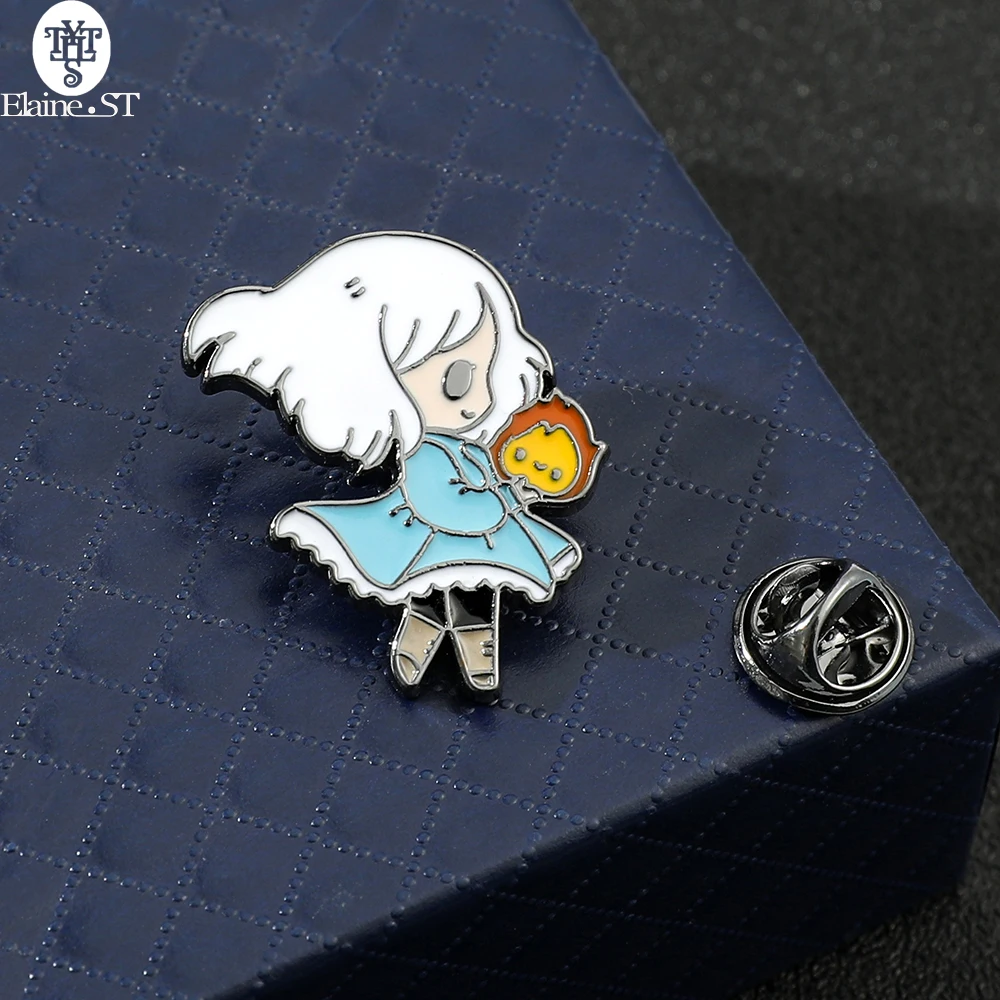 Оптовая продажа брошь из металлического сплава в виде движущегося замка Хоя