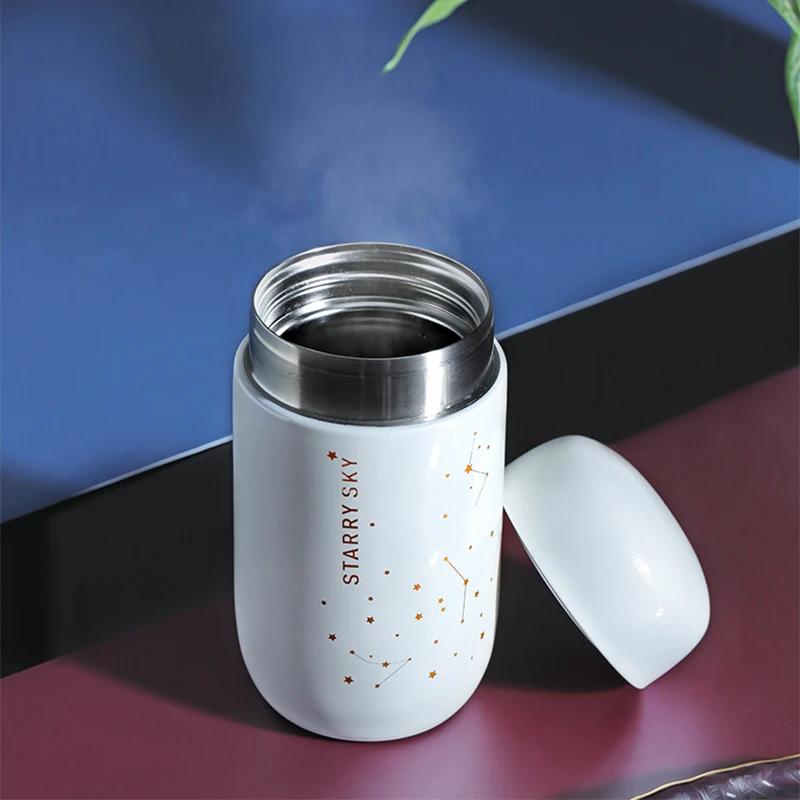 

Thermos Bottle Starry Sky Small Capacity 304 Stainless Steel Mini Vacuum Flask Water BottleThermo Bottles Leakproof Coffee Mug