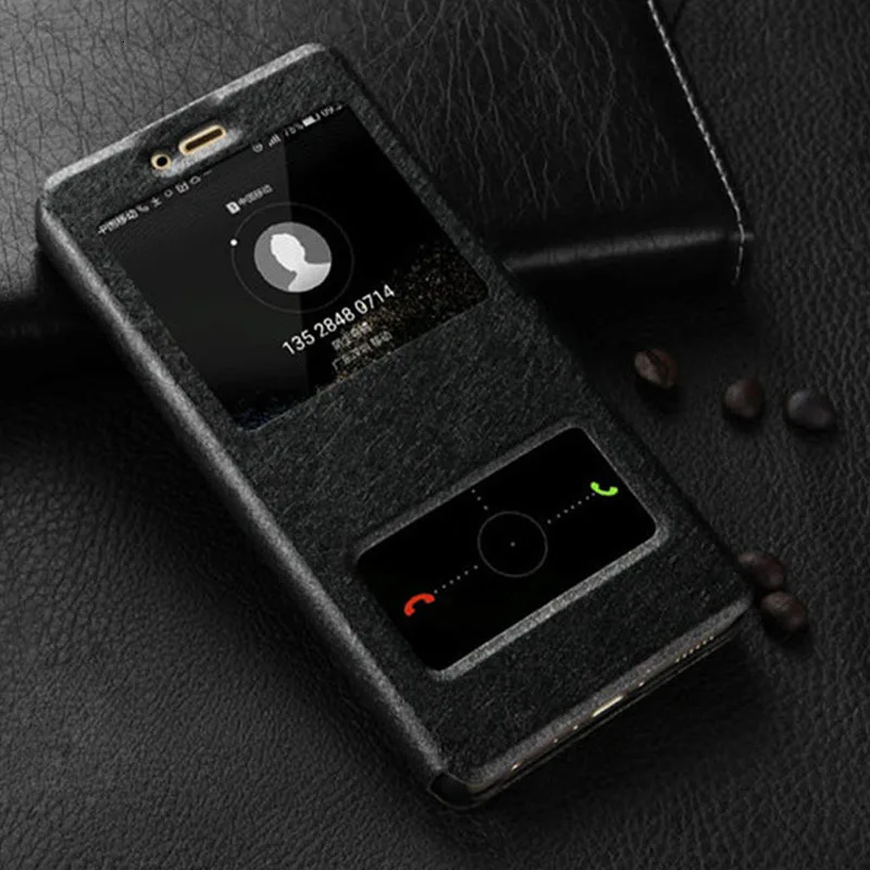 Чехол для samsung Galaxy S8 5 8 дюймов быстрое окошко просмотра ответа откидная крышка