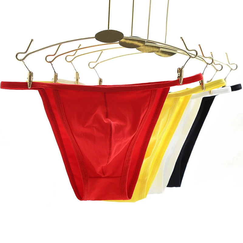 4 шт./лот сексуальное бразильское нижнее белье с вырезами на спине мужское