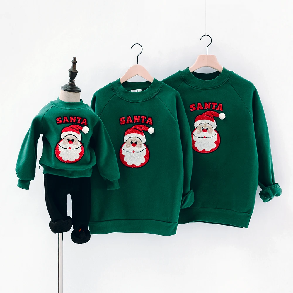 Семейные рождественские бархатные свитера коллекция 2019 года Сезон Зима