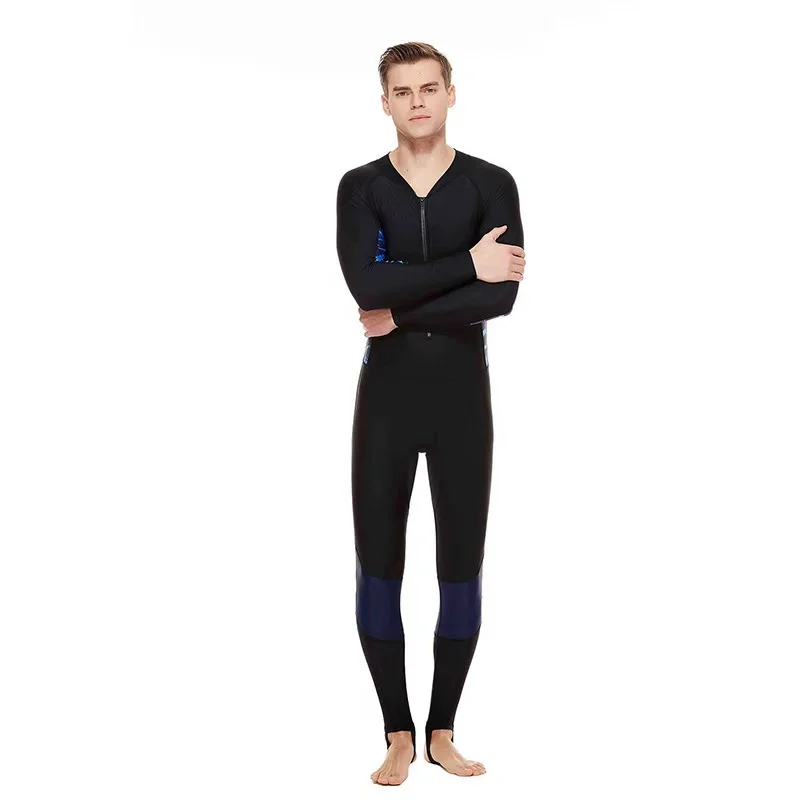 

Upf 50+ Lycra Full Body Sports Dive Skins Rash Guard Swimsuit - Diving Snorkeling Swimming Back Zip Long Sleeve Sun Uv Protect