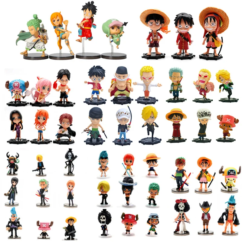 

Фигурка Аниме One Piece, фигурка обезьяны Д. Луффи, Figma Q версия 7-9 см, модель Usopp, настольное украшение, Roronoa игрушка Zoro