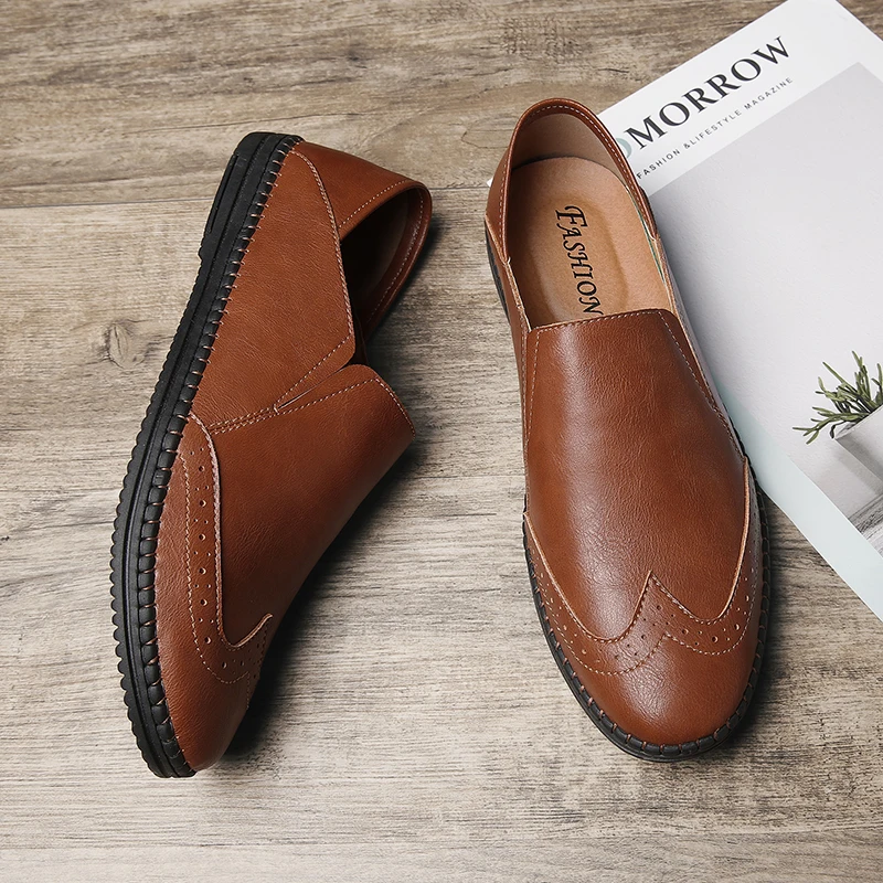 

Fashion Men Casual Shoes Casual Shoes Men Leather Mens Fashion Black For Hot Sale Men's Boots Sneakers Leisure Sport Loafers