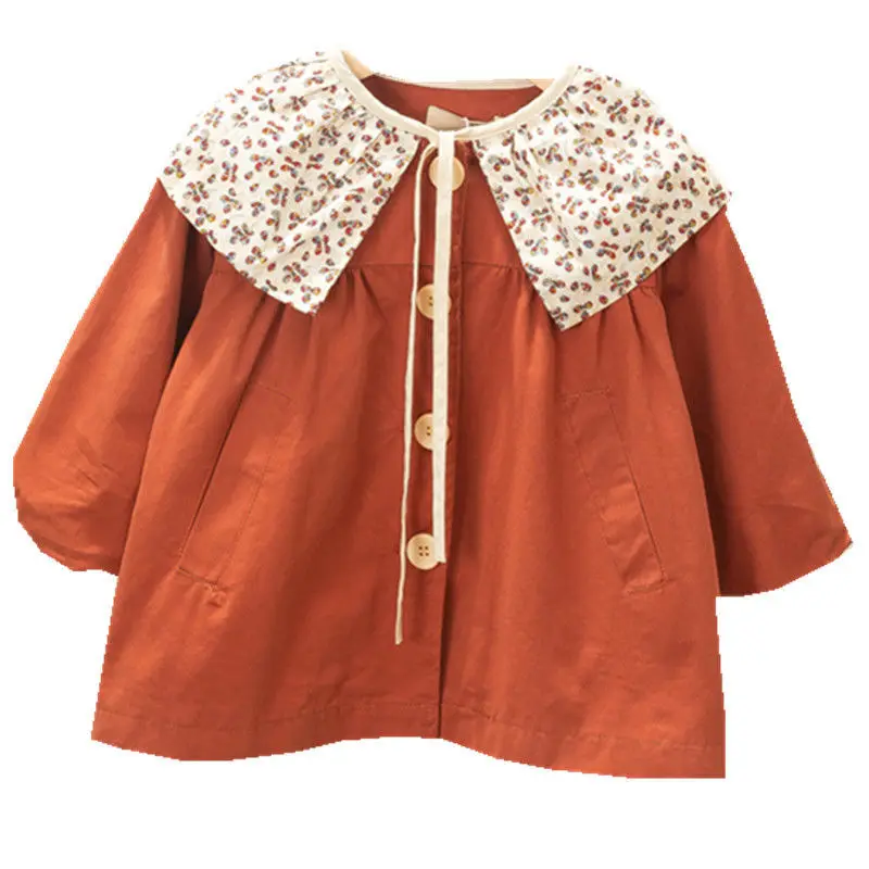 

Girls' windbreaker princess new product 2021 British style and western style blouse spring and autumn baby jacket P5721