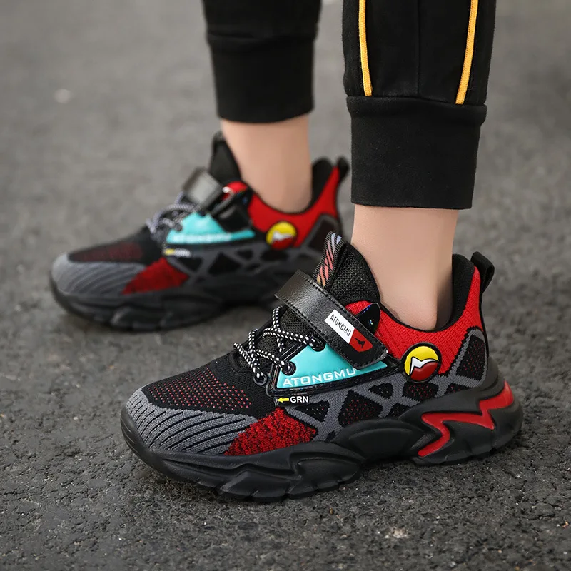 Summer Children's Fashion Sports Shoes Boys' Running Leisure Breathable Outdoor Kids Shoes Trendy Sneakers Lightweight Sneakers