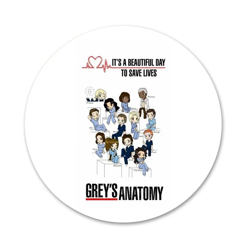 Значки мужские с надписью врач-медсестра 58 мм | Дом и сад