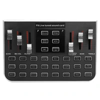 live sound card f8 universal voice conversion audio mixer with 18 interesting sound effects sound card computer mixing