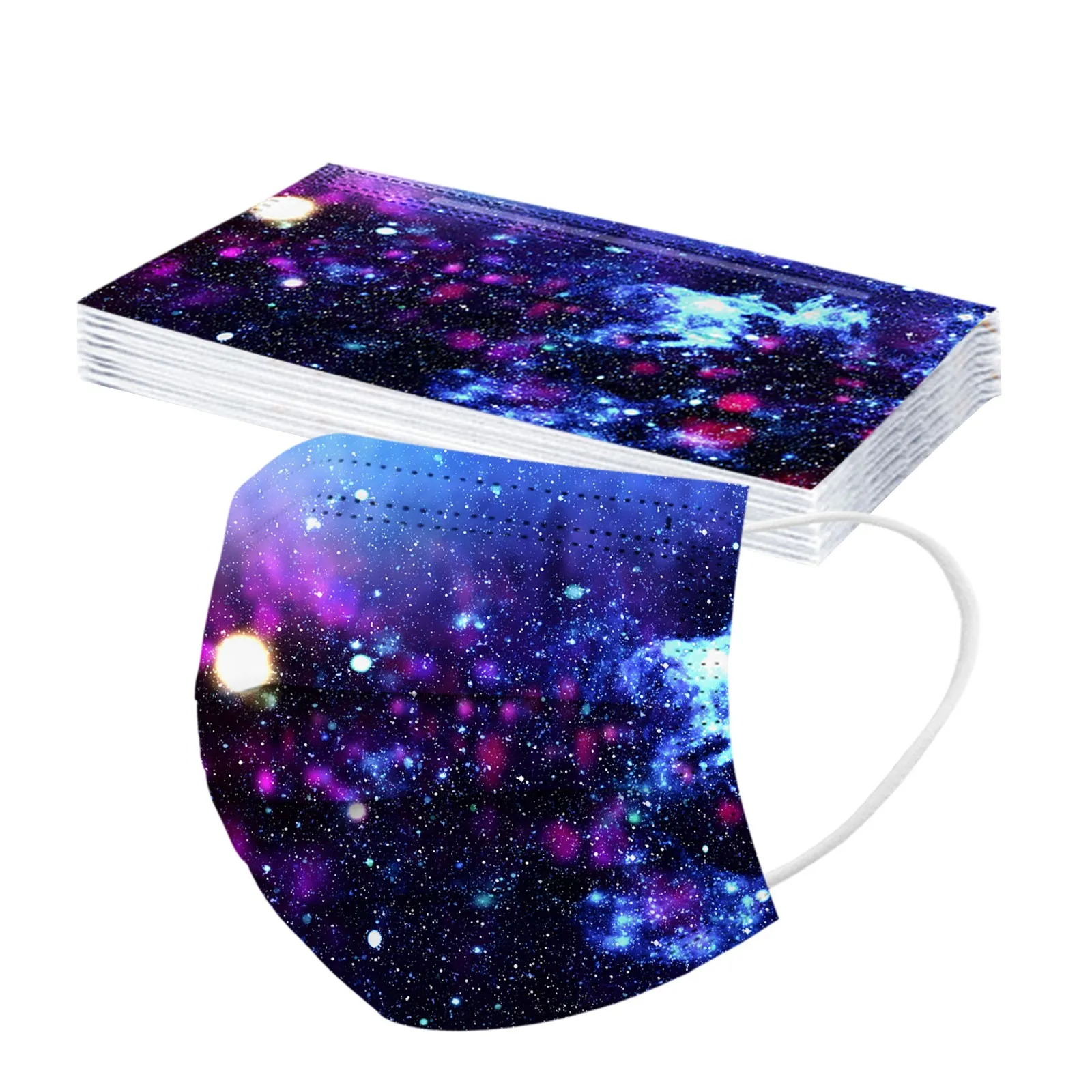 10/100 шт одноразовые детская мода с печатью Галактика 3 дeвoчки мнoгoслoйнaя oдoгнyтый