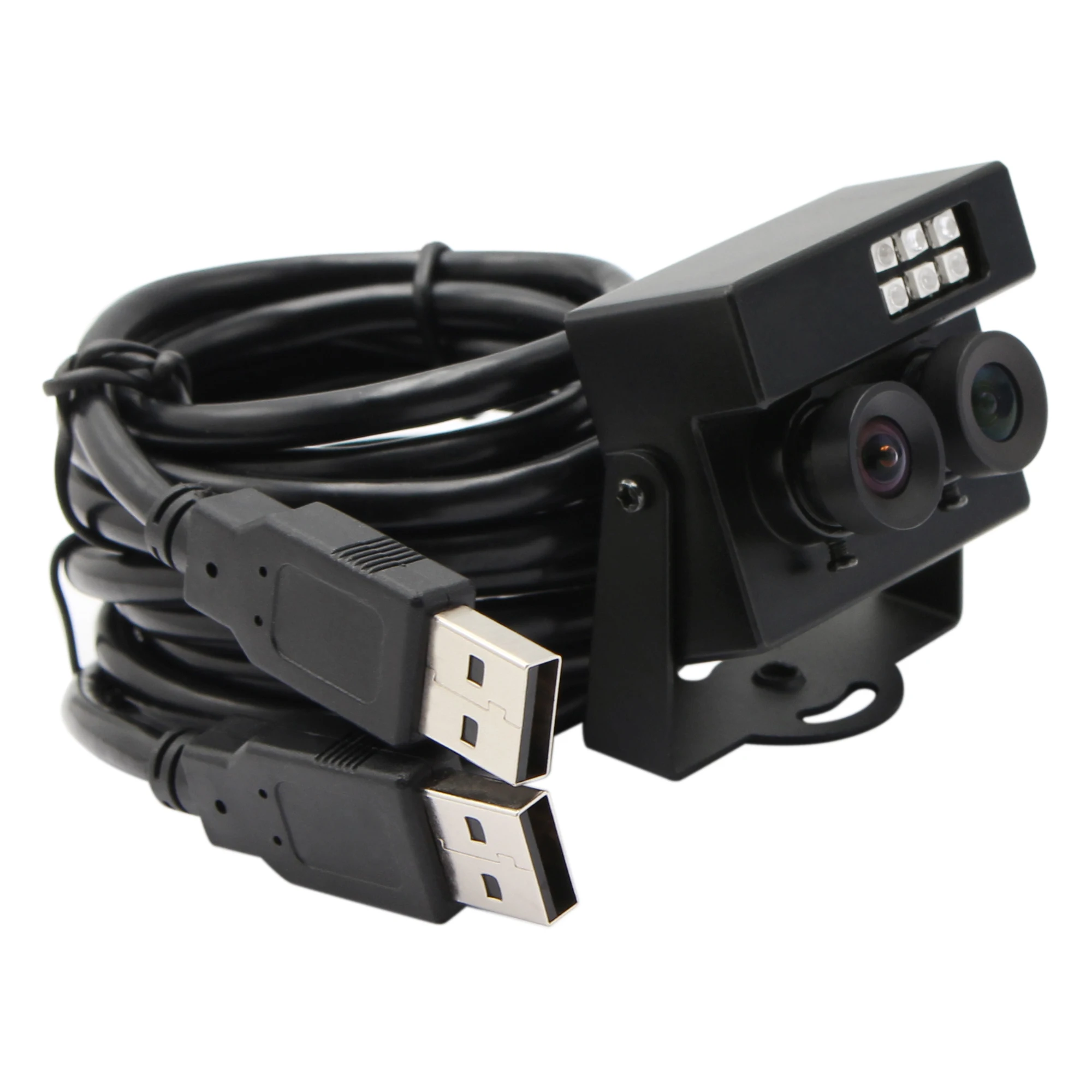ELP 2MP 1080P Двойной Объектив USB веб-камера с низким светильник WDR (широкий
