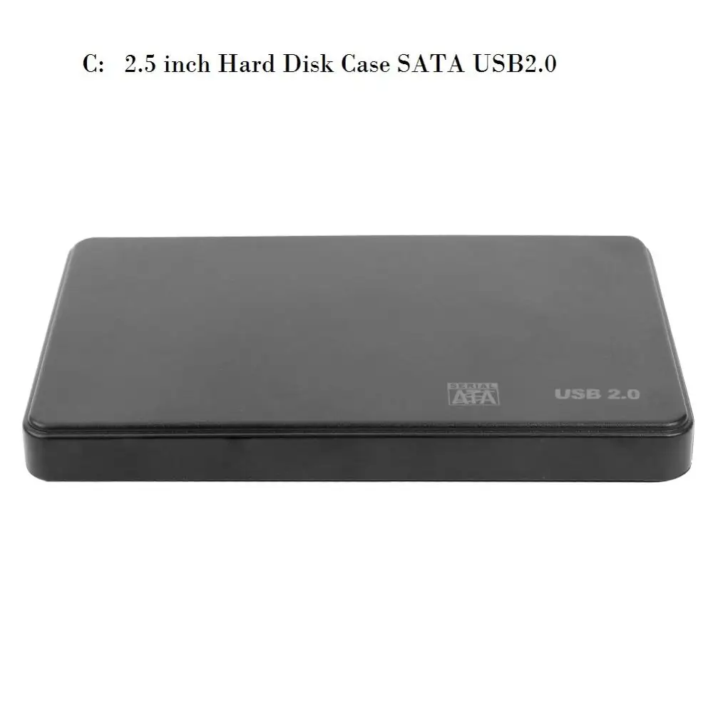 2,5/3,5 дюймов HDD SSD чехол SATA для USB 3,0 2,0 адаптер 5 Гбит/с Корпус жесткого диска для Windows Mac OS поддержка 2 ТБ HDD диск - Цвет: C