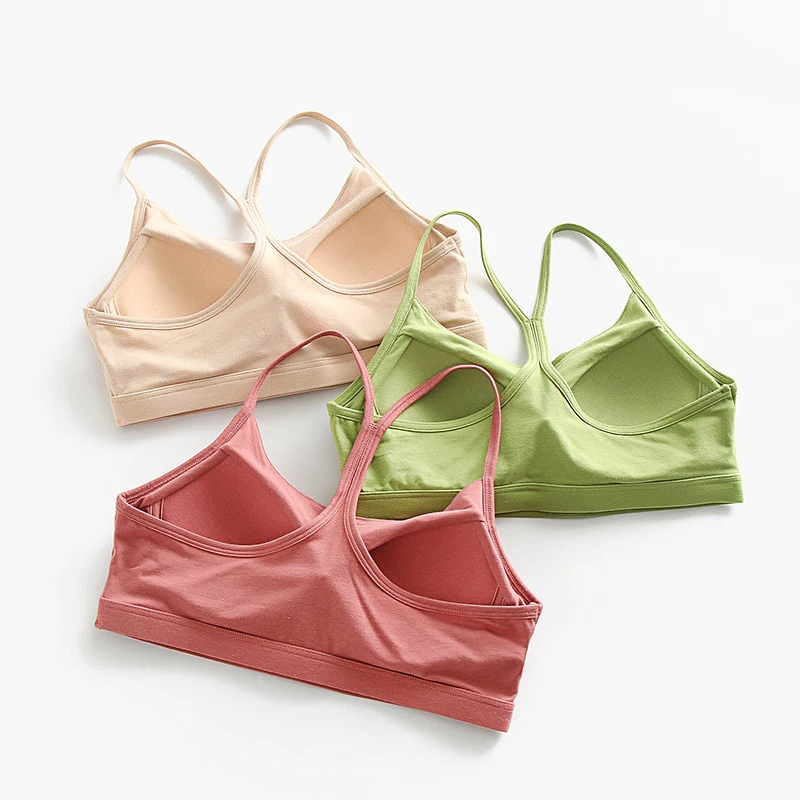 Женский бюстгальтер без рукавов эластичный хлопковый топ с вырезом