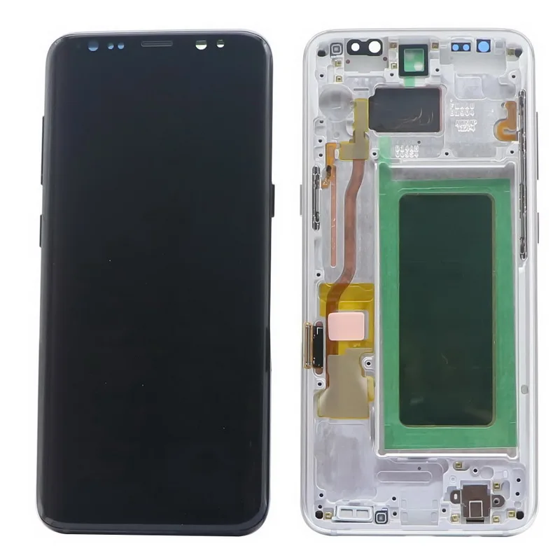 ORIGINAL SUPER AMOLED S8 LCD for SAMSUNG Galaxy S8 G950 G950F Display S8 Plus G955 G955F S8+ Touch Screen Digitizer With spots enlarge