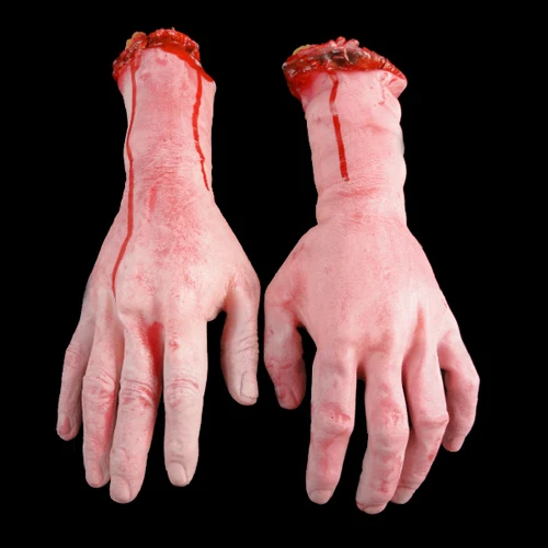 Vivid Human Arm Hand Bloody Dead Body Parts Haunted House Halloween Stage Props | Дом и сад