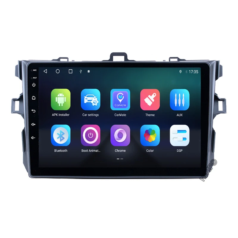 Автомагнитола Carplay для Toyota corolla 2007-2011 4 Гб ОЗУ 64 ПЗУ DSP IPS Android 10 DVD GPS радио экран