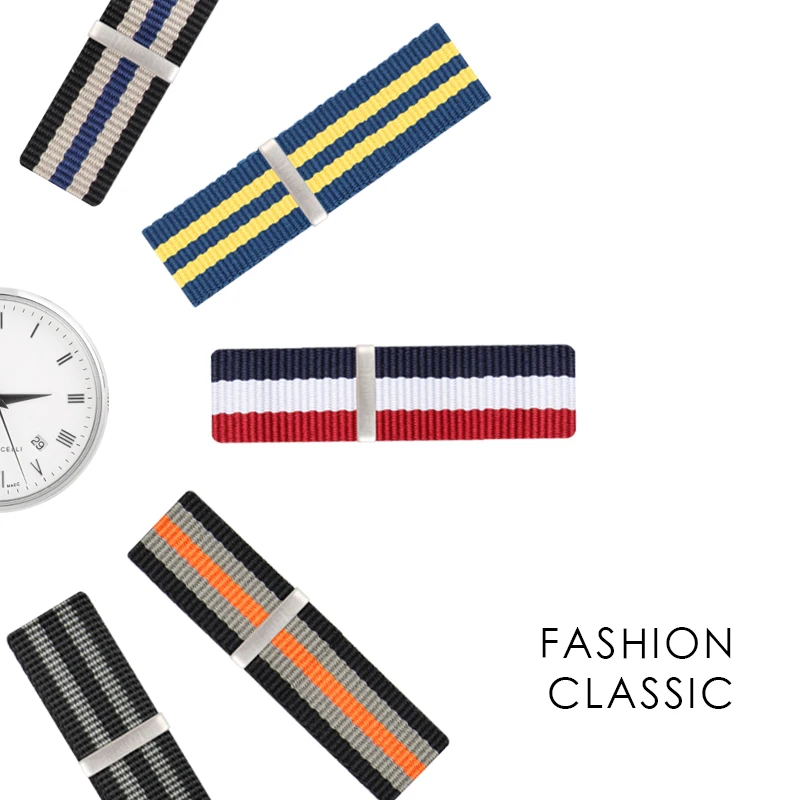 Ремешок нейлоновый для смарт часов Гамильтона сменный Браслет 19 мм 20 21 22 мм|watchband