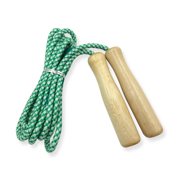 Спортивная Скакалка с деревянной ручкой детское оборудование для фитнеса