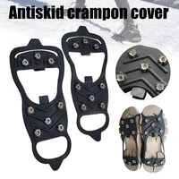 light simple crampons for shoes boots non slip ice cleat portable outdoor sport supplies for hiking climbing walking fk88