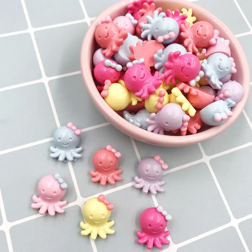 50 шт. кавайные плоские с обратной стороны кабошоны из смолы плоским дном Мини