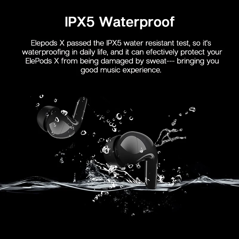 ELEPODS X активный Шум шумоподавления наушники-вкладыши TWS с наушники 30dB ANC глубина