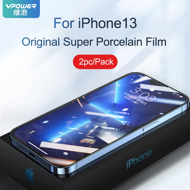

VPOWER For iPhone 13 pro max Anti-glare Glass Full Screen Protector 9h Tempered glass Protective Film for iphone 13 mini 13 pro