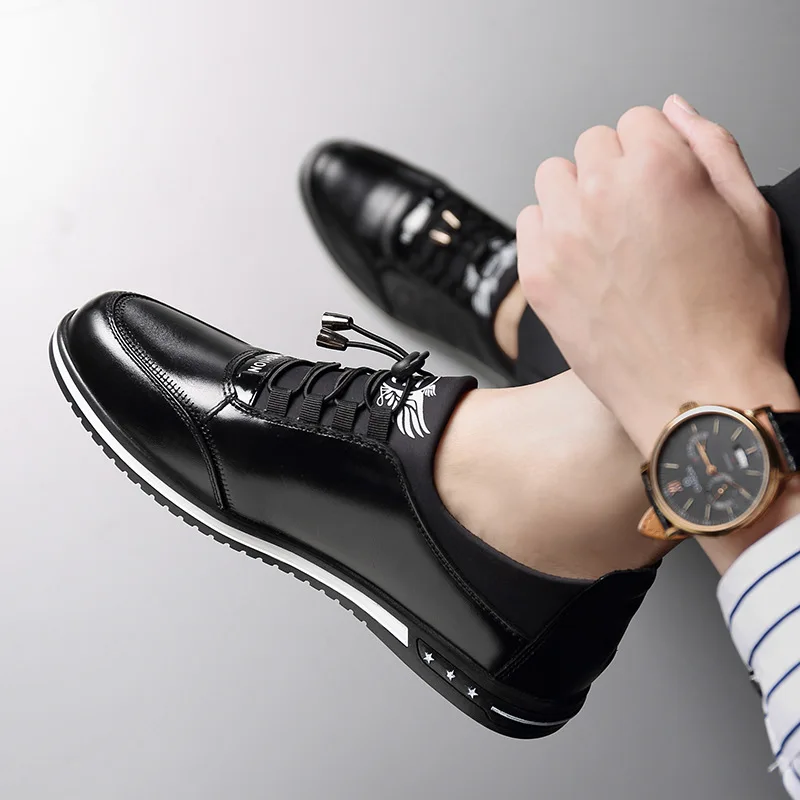 Мужские туфли-оксфорды Большие размеры 38-48 Качественная обувь из натуральной