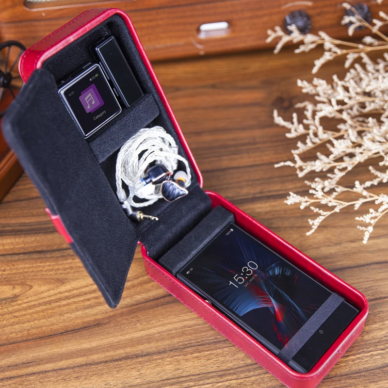 Кожаный чехол для хранения FiiO HB4 защитный портативный наушников FH7 M5 M11 M15 BTR5