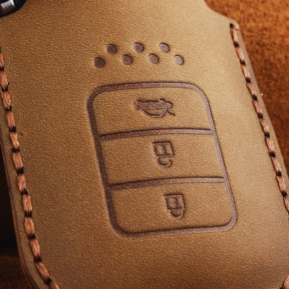 Чехол KEYYOU 3 BT из натуральной кожи с дистанционным управлением для Honda Civic Accord Pilot CRV