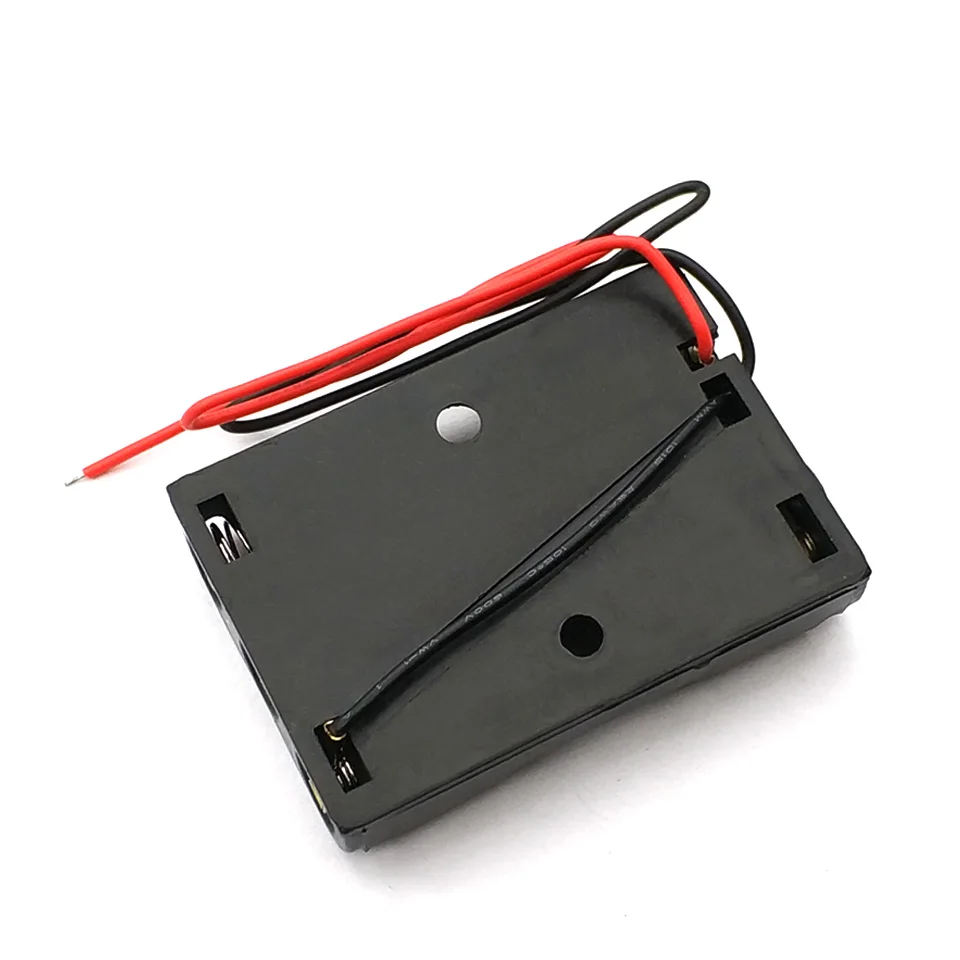 3 x AAA батарейный отсек чехол для аккумулятора держатель с проводами Батарейный DIY
