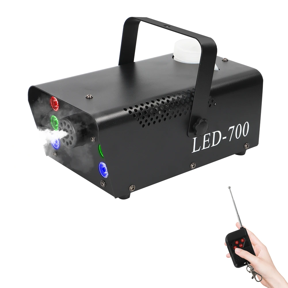U'King 700W автоматический туман дымовая машина 6 RGB светодиодный профессиональное