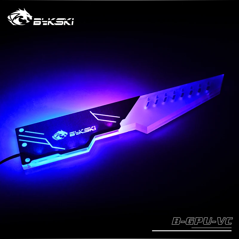 Bykski GPU видеокарта кронштейн держатель компаньон Поддержка 5 в ARGB 3PIN/12 RGB 4PIN