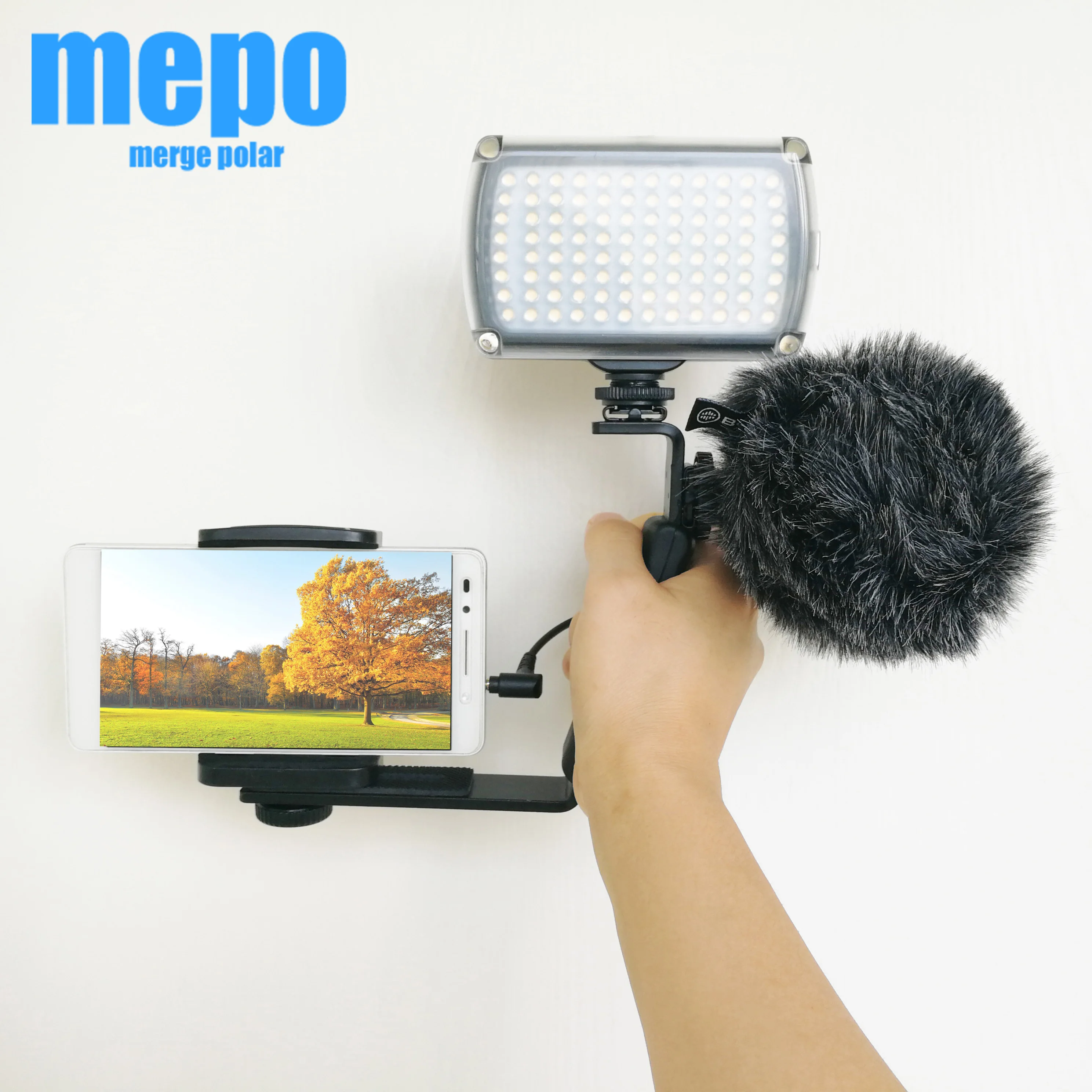 

LED Light for DJI OM 4 OSMO Mobile 3/2 Zhiyun Smooth 4 Feiyu Expansion Bracket Vlog Live Video Gimbal Stabilizer Accessories Kit